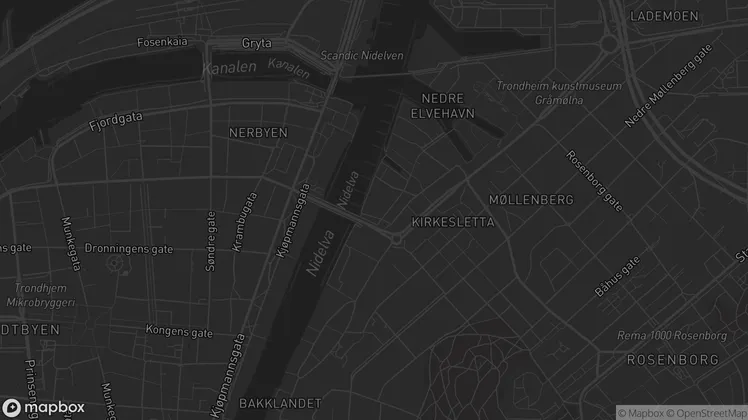 Location of the checkin as a mapbox picture