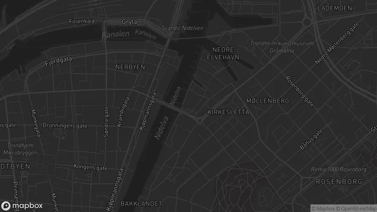 Location of the checkin as a mapbox picture